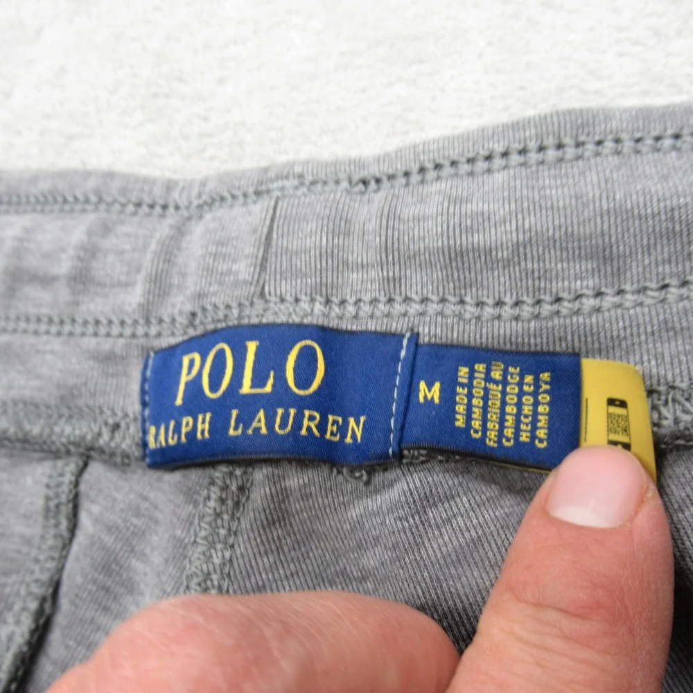 Polo‎ Ralph Lauren Sweat Pants Mens Medium Gray Soft Drawstring Jogger 32x28